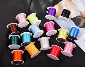 1mm Stretch Elastic Beading Cord String Magic Multi-Color Strong Nylon Rope Thread Wire 10m Roll Spool Bracelet Necklace DIY Jewelry Making