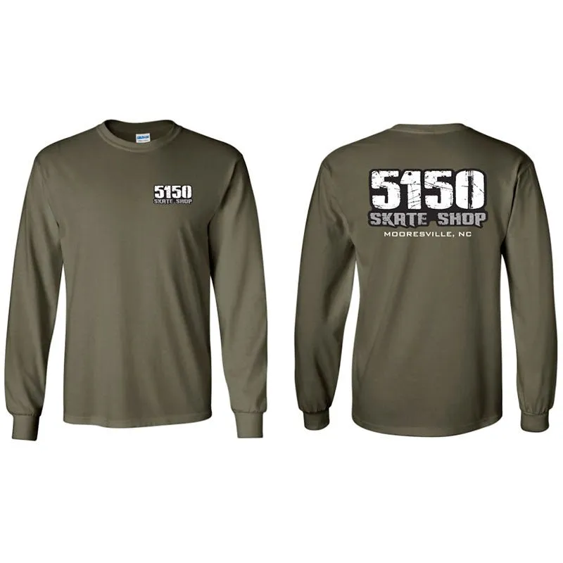 5150 Skate Shop Military Green Sweatshirts