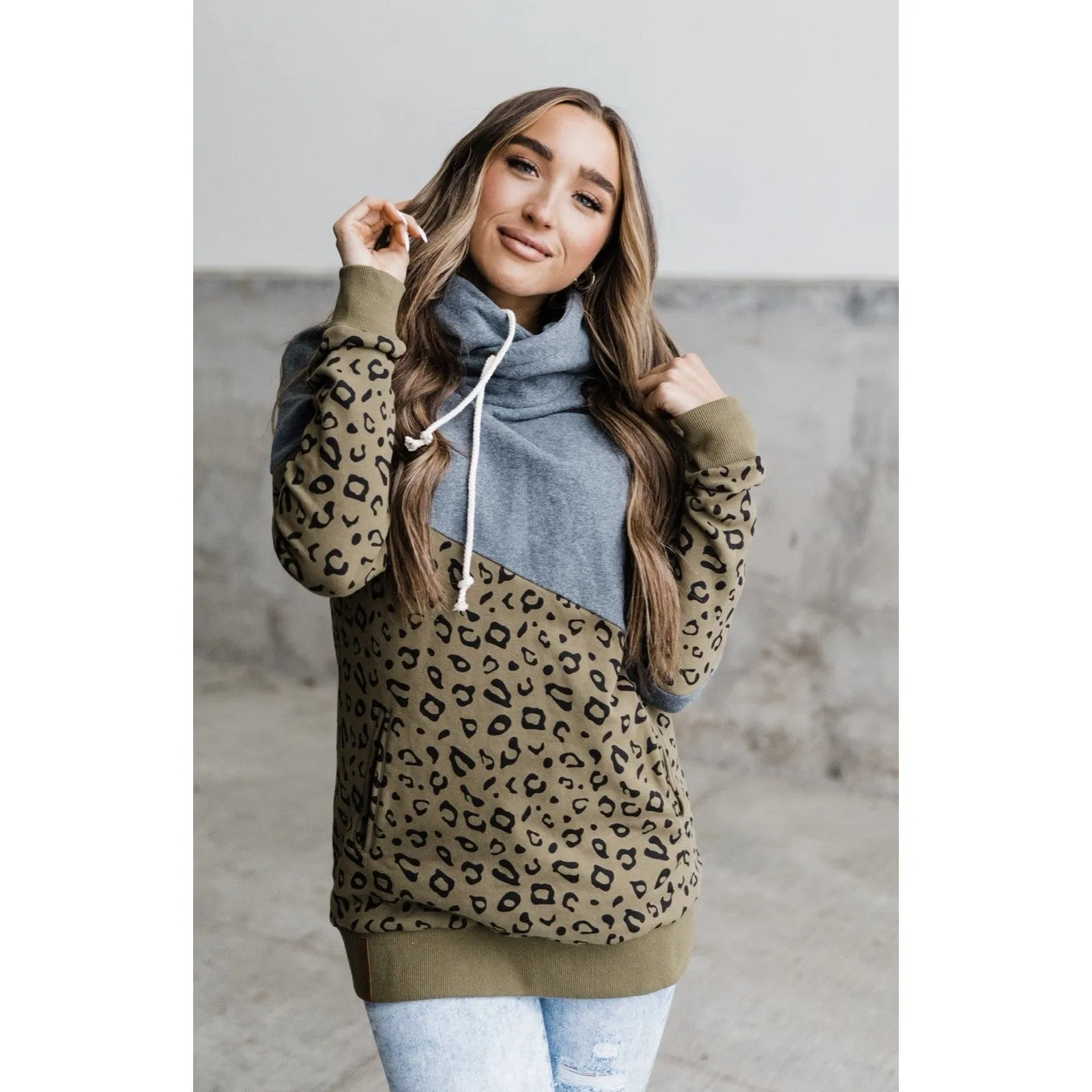 Ampersand Ave Single Hood Sweatshirt - Feline Good