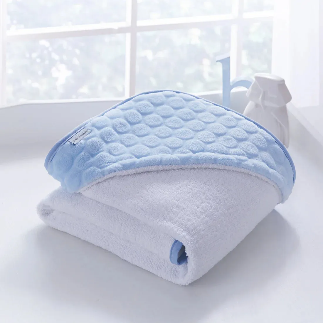 Baby Bathtime Blue Hooded Baby Towel