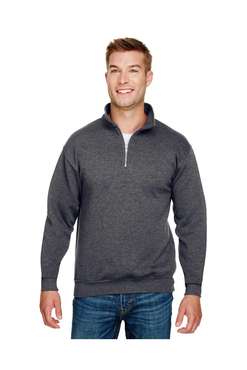 Bayside BA920: Unisex 9.5 oz., 80/20 Quarter-Zip Pullover Hooded Sweatshirt