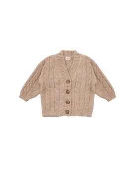 Cable Cardigan - Fuzzy