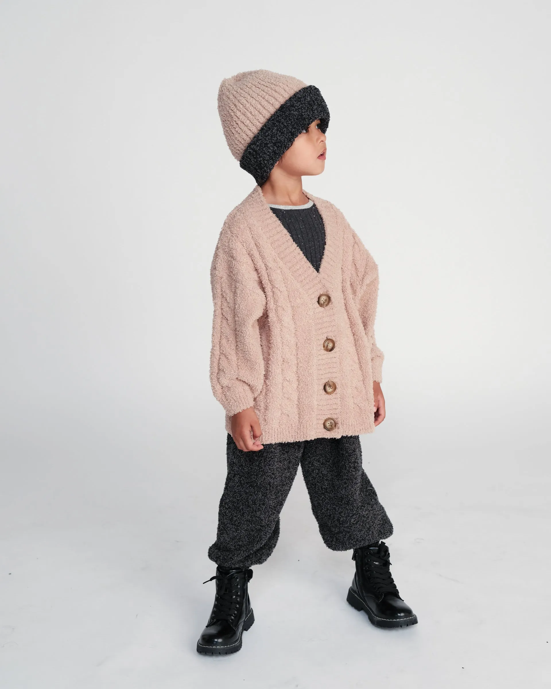 Cable Cardigan - Fuzzy