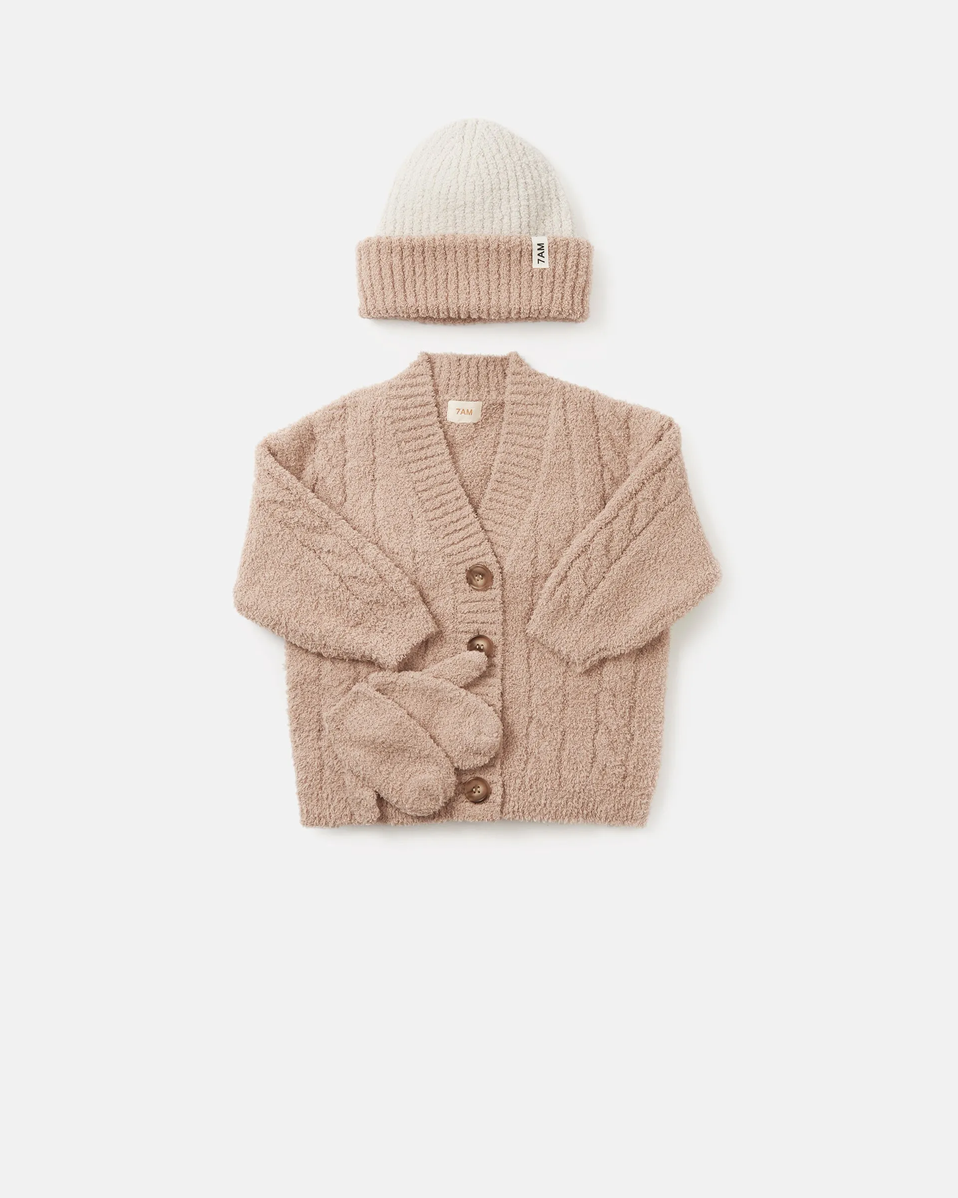 Cable Cardigan - Fuzzy