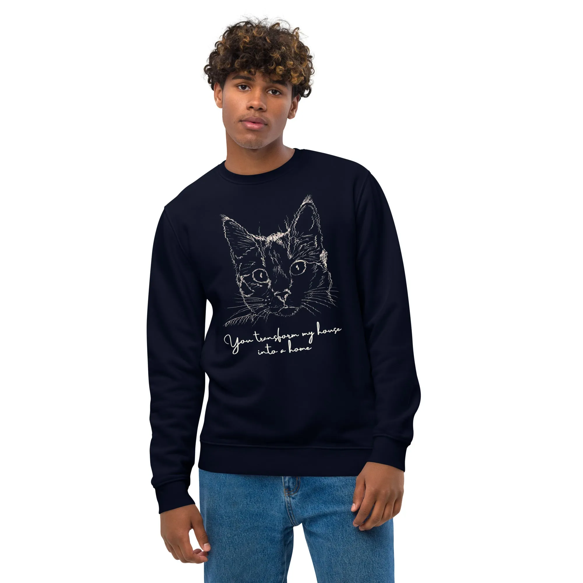 Cat positive quotes, unisex sweatshirt