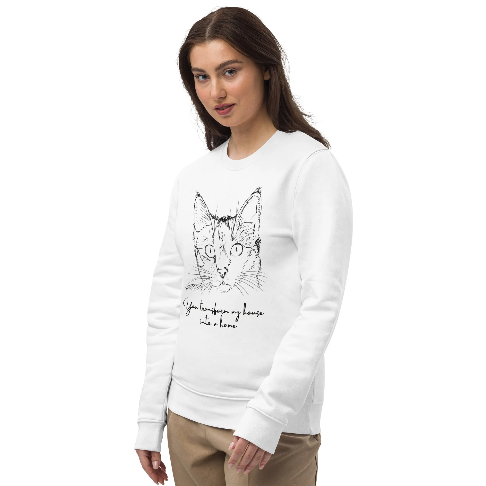 Cat positive quotes, unisex sweatshirt