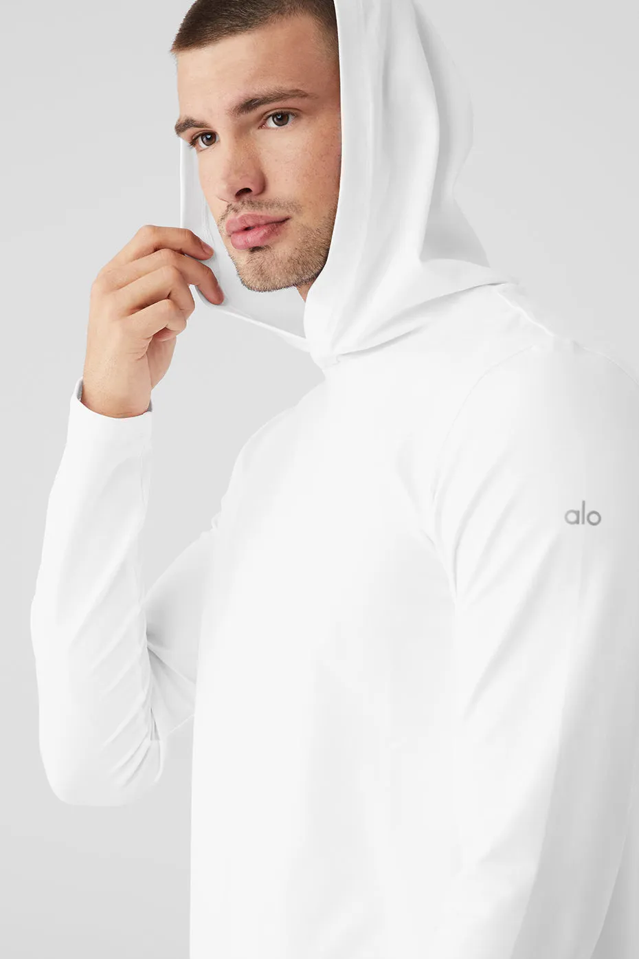 Conquer Reform Long Sleeve With Hood - White