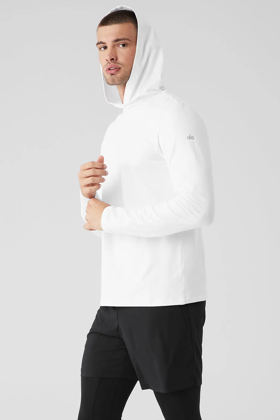 Conquer Reform Long Sleeve With Hood - White