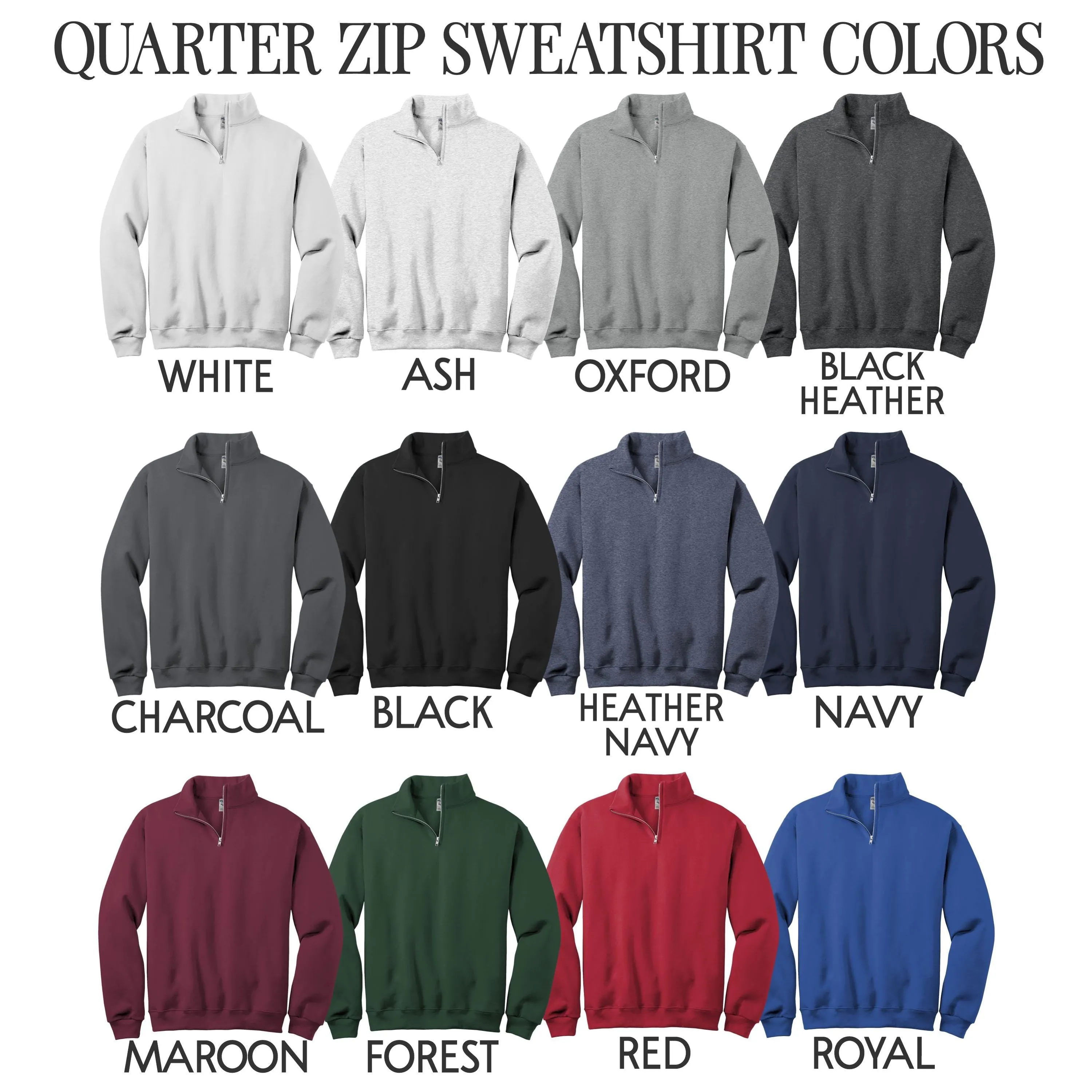 Custom Quarter Zip Sweatshirt | Custom Pullover Sweatshirt for Women