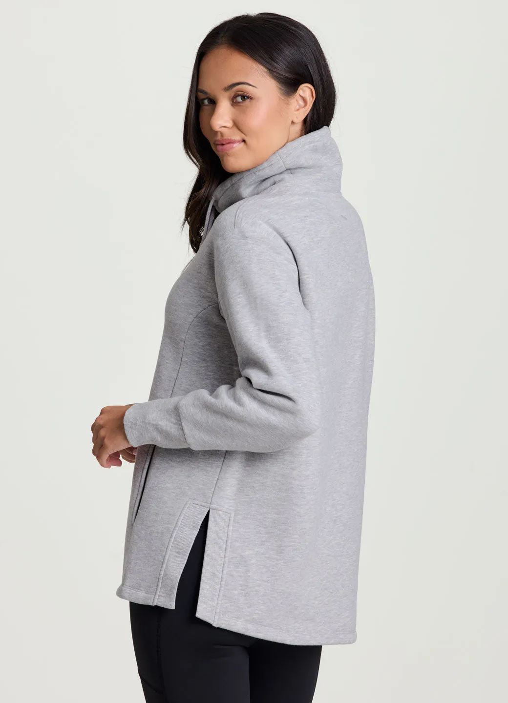 Downtown Fleece Cowl Neck Tunic