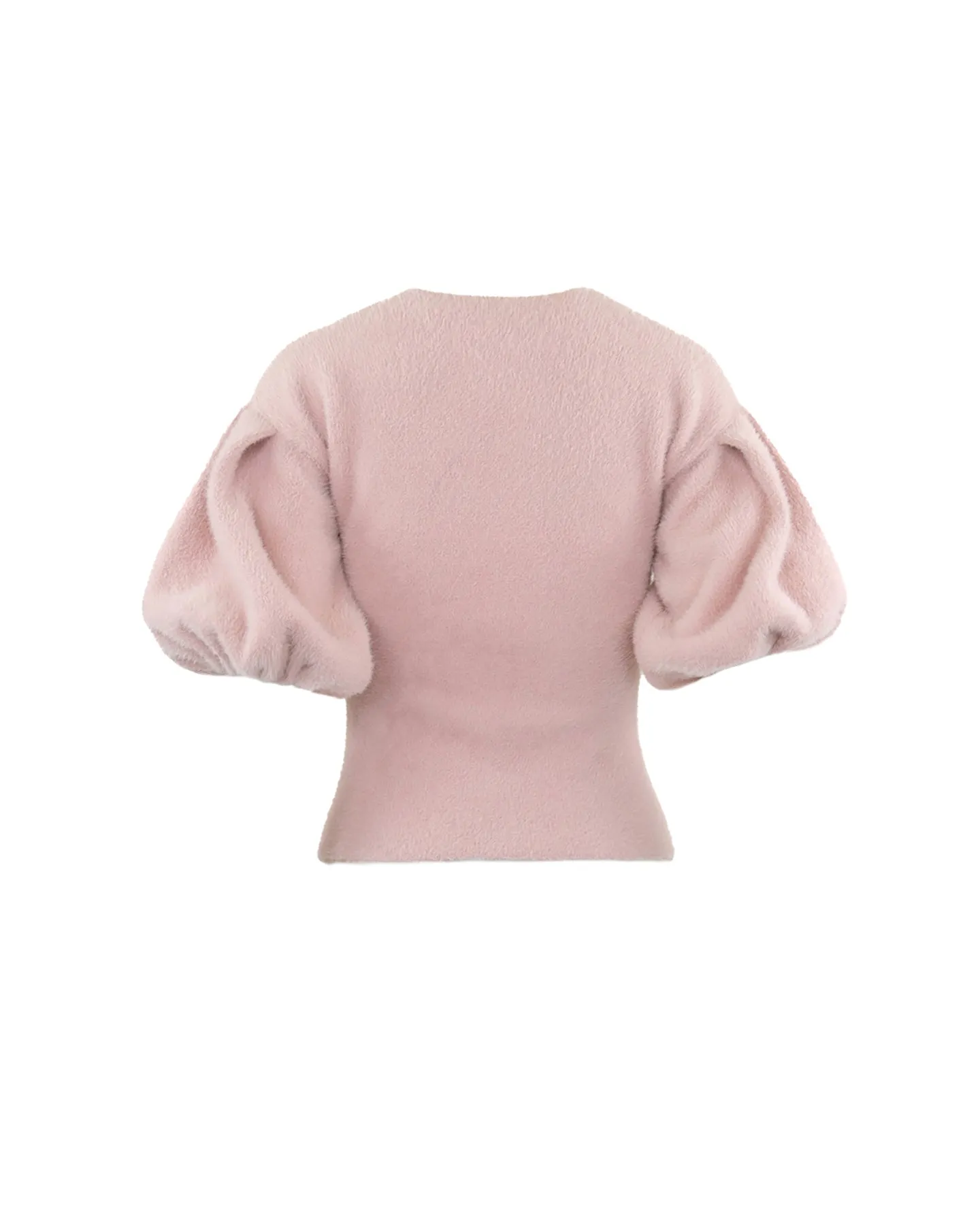 Ersa Bouffant Sleeve V-Neck Pullover