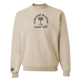 'Espresso Martini Social Club' Crewneck Sweatshirt