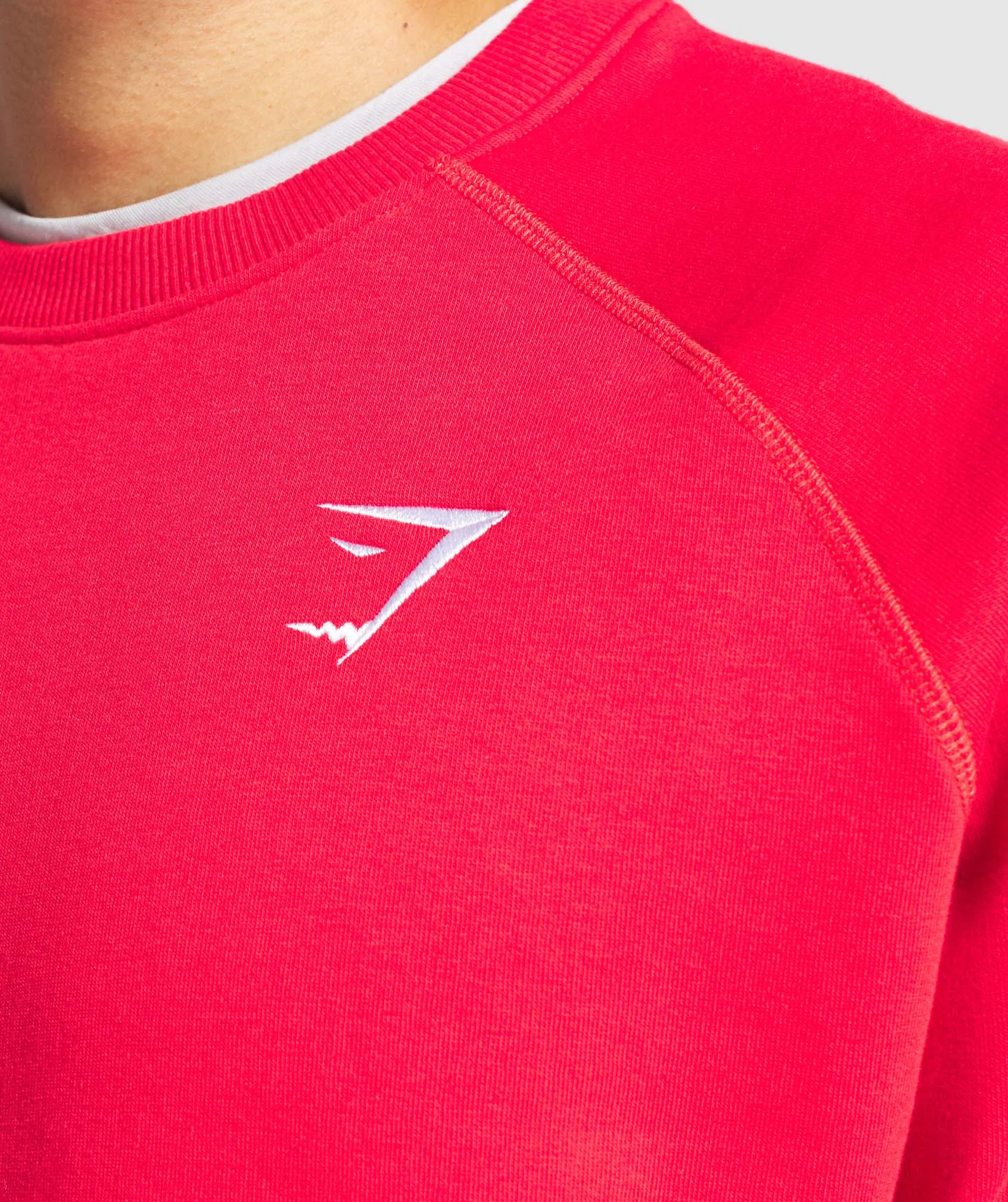 Gymshark Crest Sweatshirt - Red