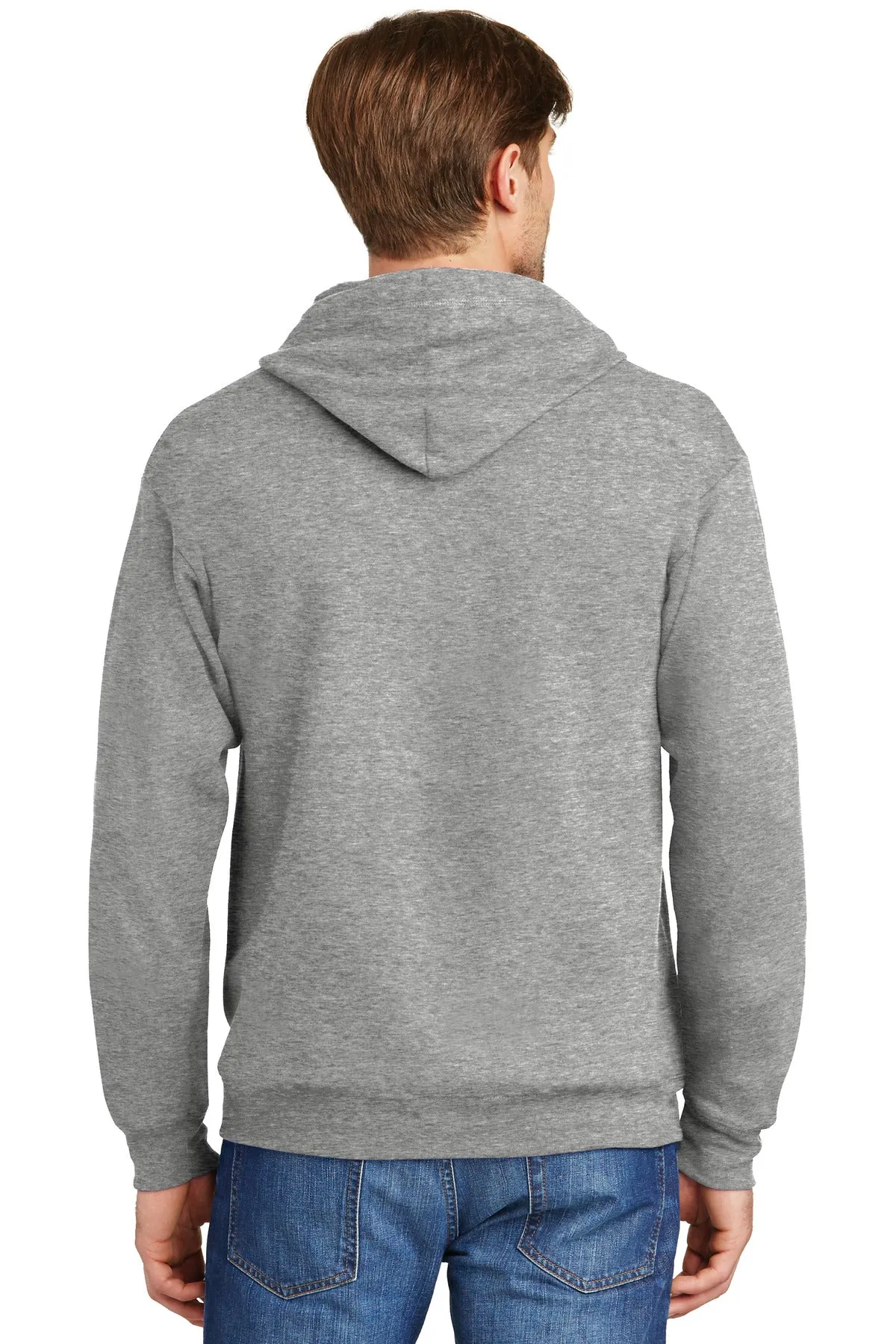 Hanes - EcoSmart Full-Zip Hooded Sweatshirt. P180