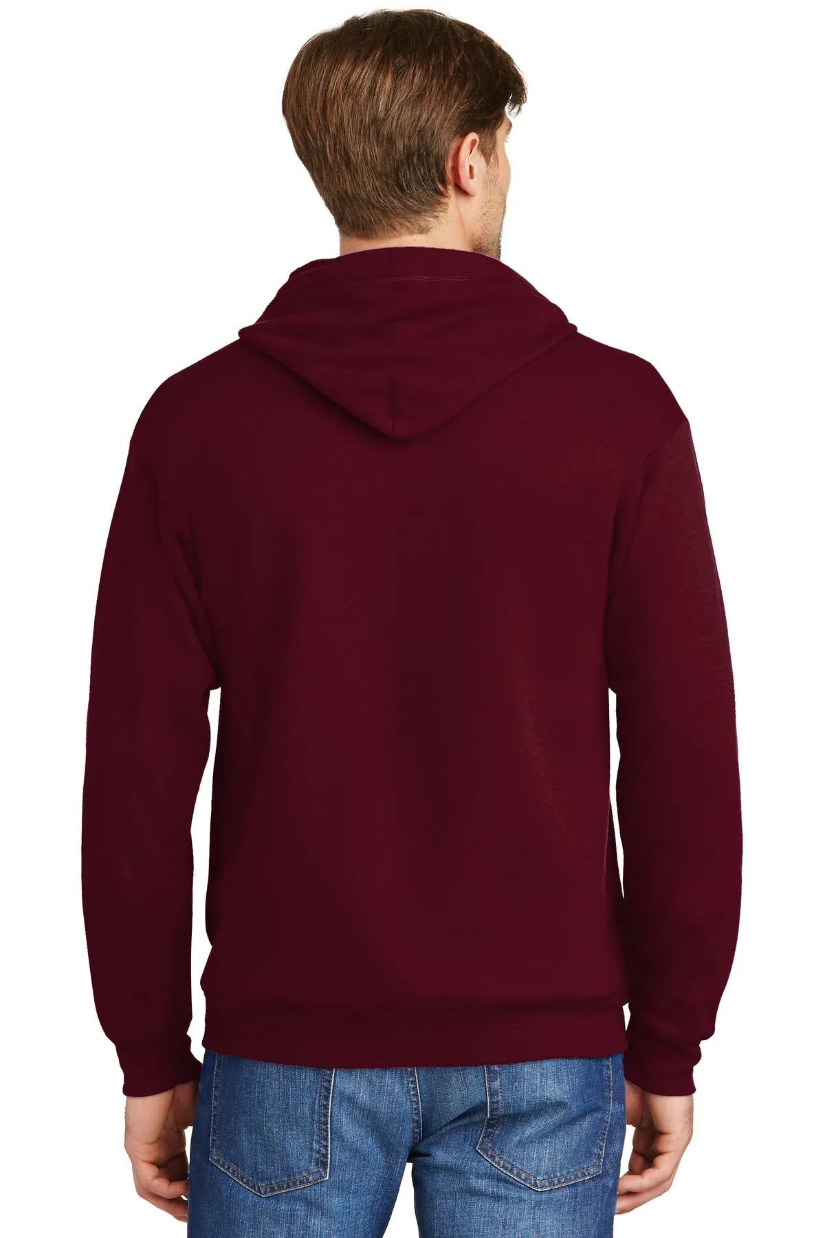 Hanes - EcoSmart Full-Zip Hooded Sweatshirt. P180