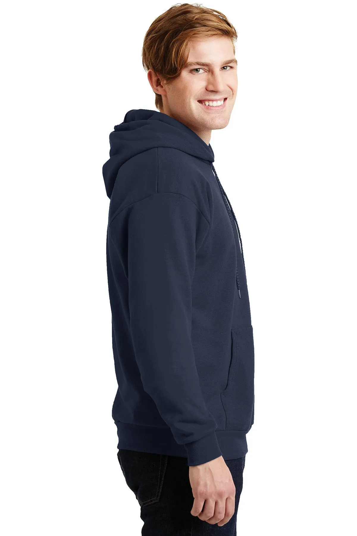 Hanes Ecosmart Pullover Hooded Sweatshirt P170 Navy