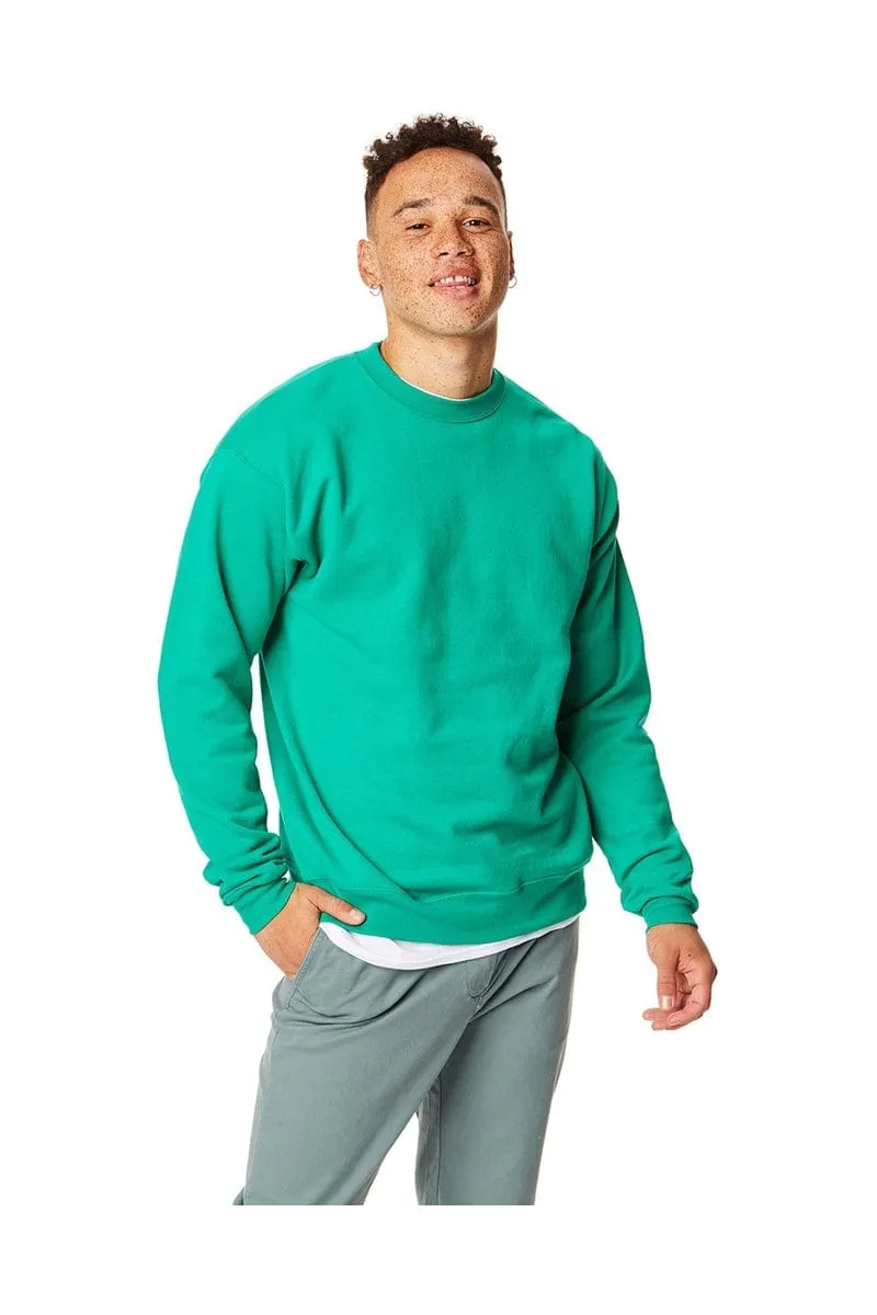 Hanes P1607: Adult 7.8 oz. EcoSmart(r) 50/50 Fleece Crew, Basic Colors