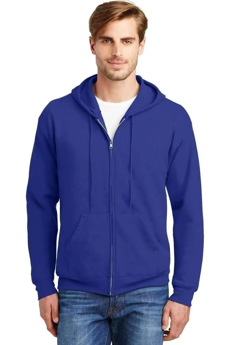 Hanes P180: EcoSmart Full-Zip Hooded Sweatshirt