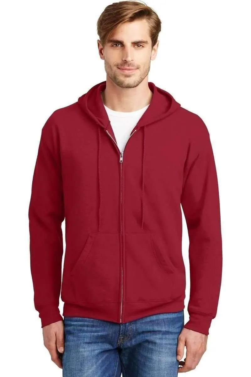 Hanes P180: EcoSmart Full-Zip Hooded Sweatshirt