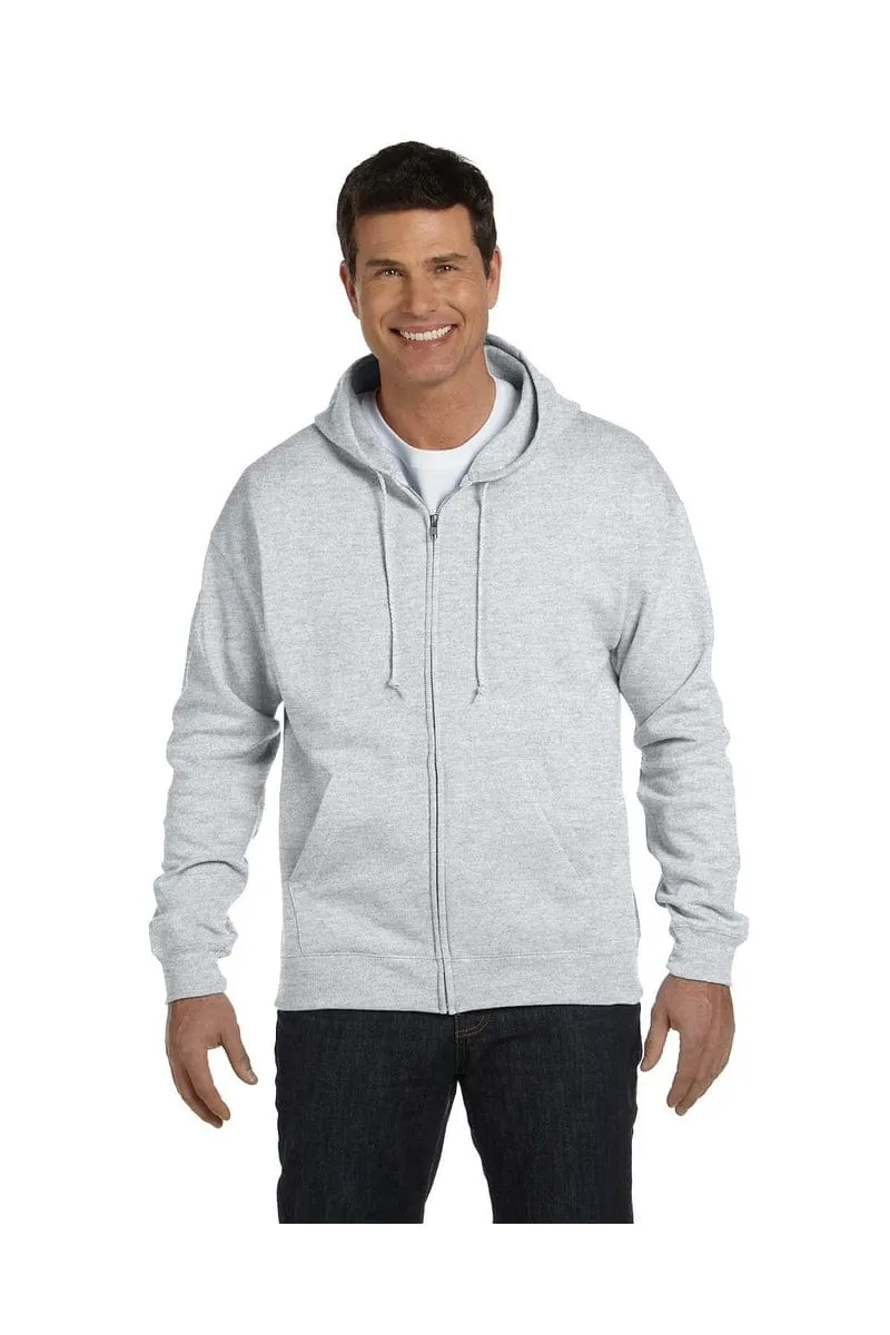 Hanes P180: EcoSmart Full-Zip Hooded Sweatshirt