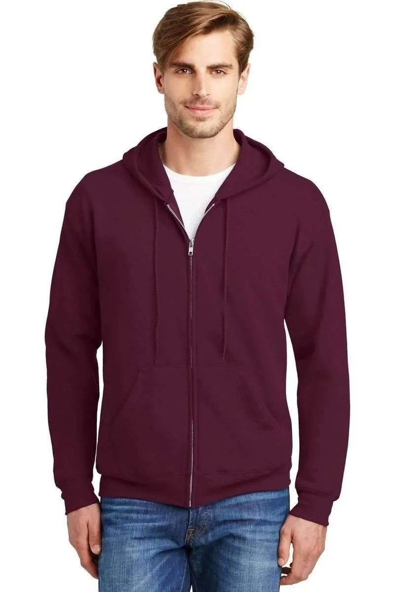 Hanes P180: EcoSmart Full-Zip Hooded Sweatshirt