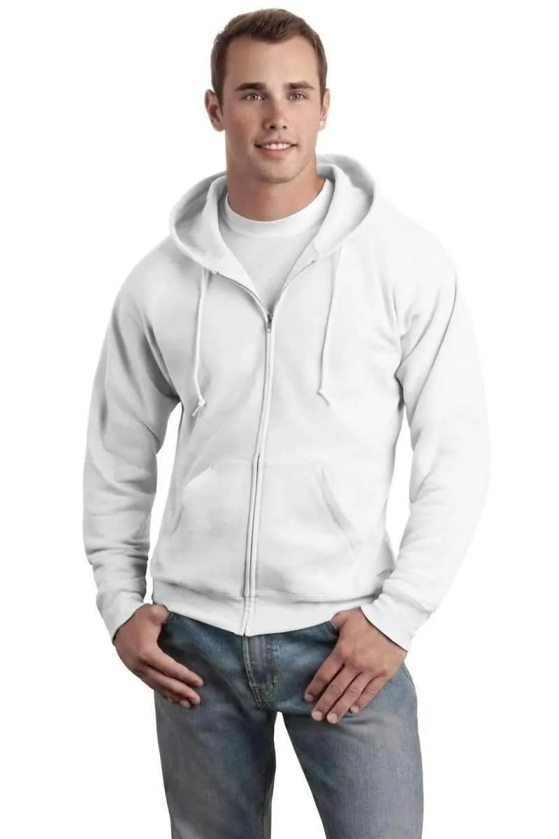 Hanes P180: EcoSmart Full-Zip Hooded Sweatshirt