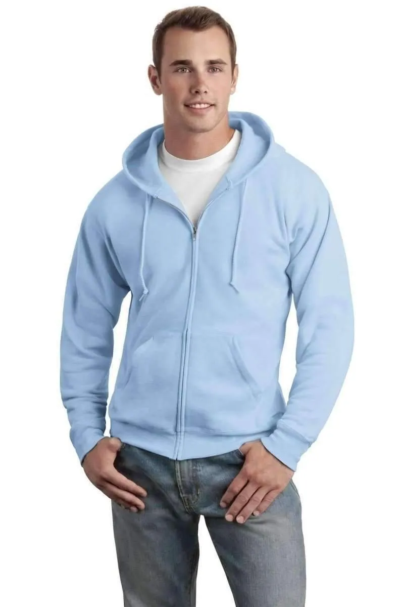 Hanes P180: EcoSmart Full-Zip Hooded Sweatshirt