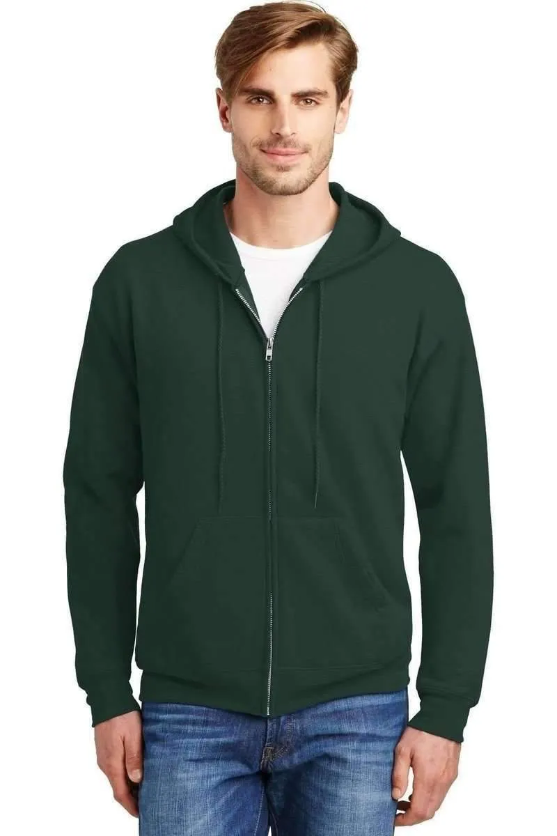 Hanes P180: EcoSmart Full-Zip Hooded Sweatshirt