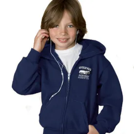 Hanes Youth ComfortBlend EcoSmart Full-Zip Hooded Sweatshirt