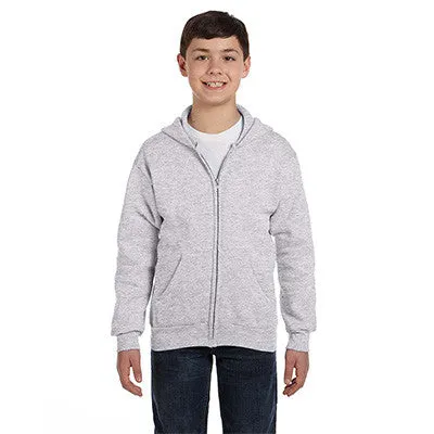 Hanes Youth ComfortBlend EcoSmart Full-Zip Hooded Sweatshirt