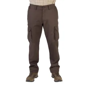 Hunting trousers 520 durable comfortable brown SOLOGNAC, coffee brown