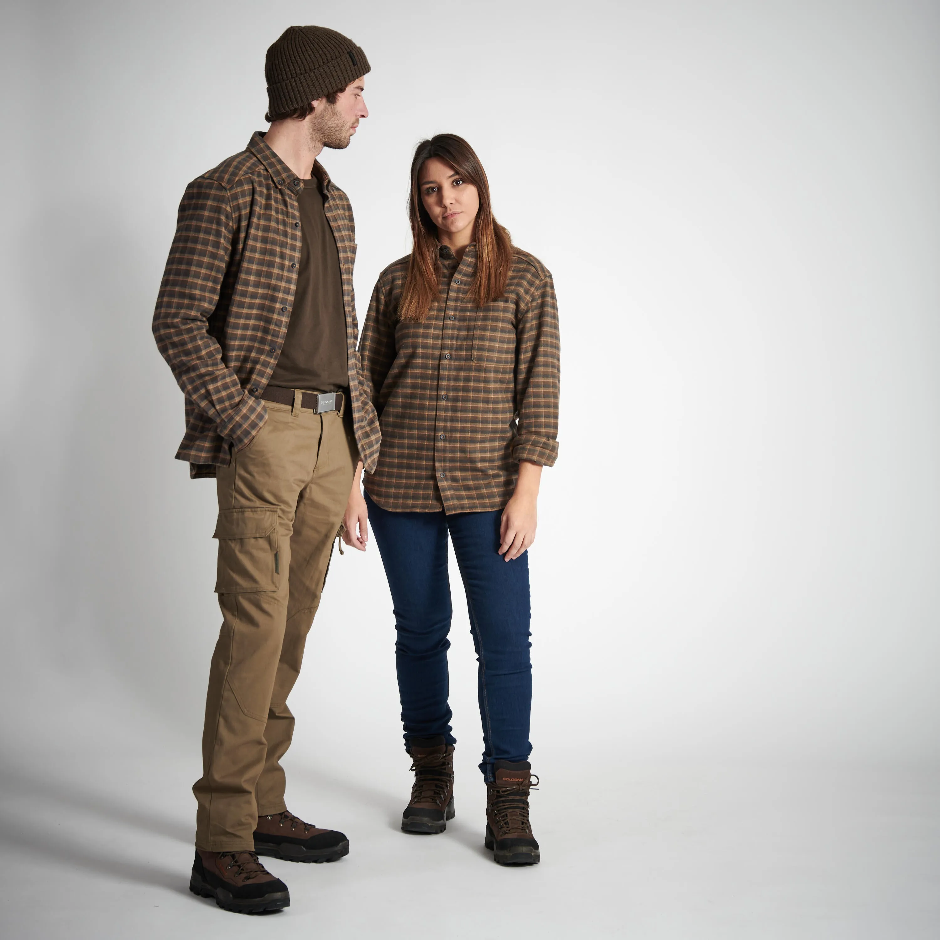 Hunting trousers 520 durable comfortable brown SOLOGNAC, coffee brown