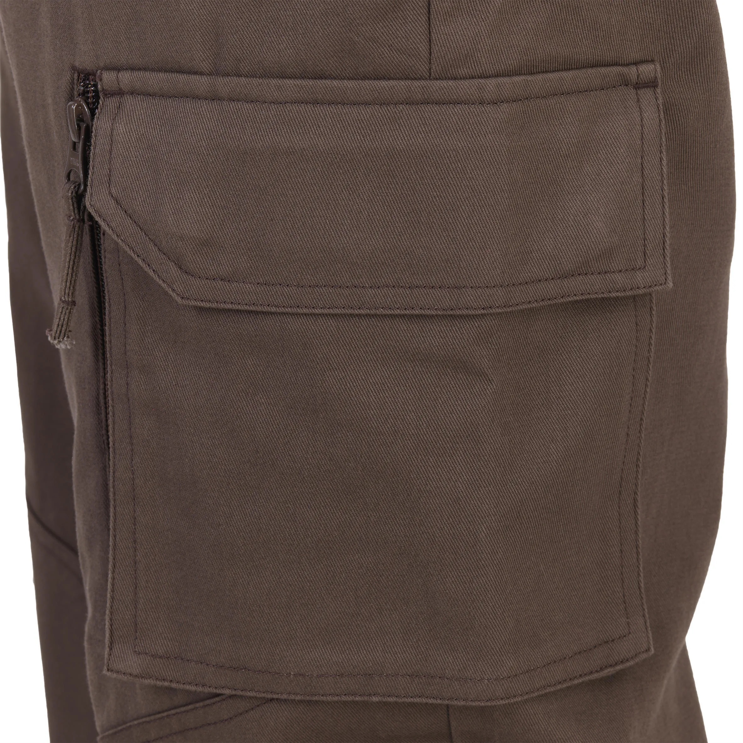 Hunting trousers 520 durable comfortable brown SOLOGNAC, coffee brown