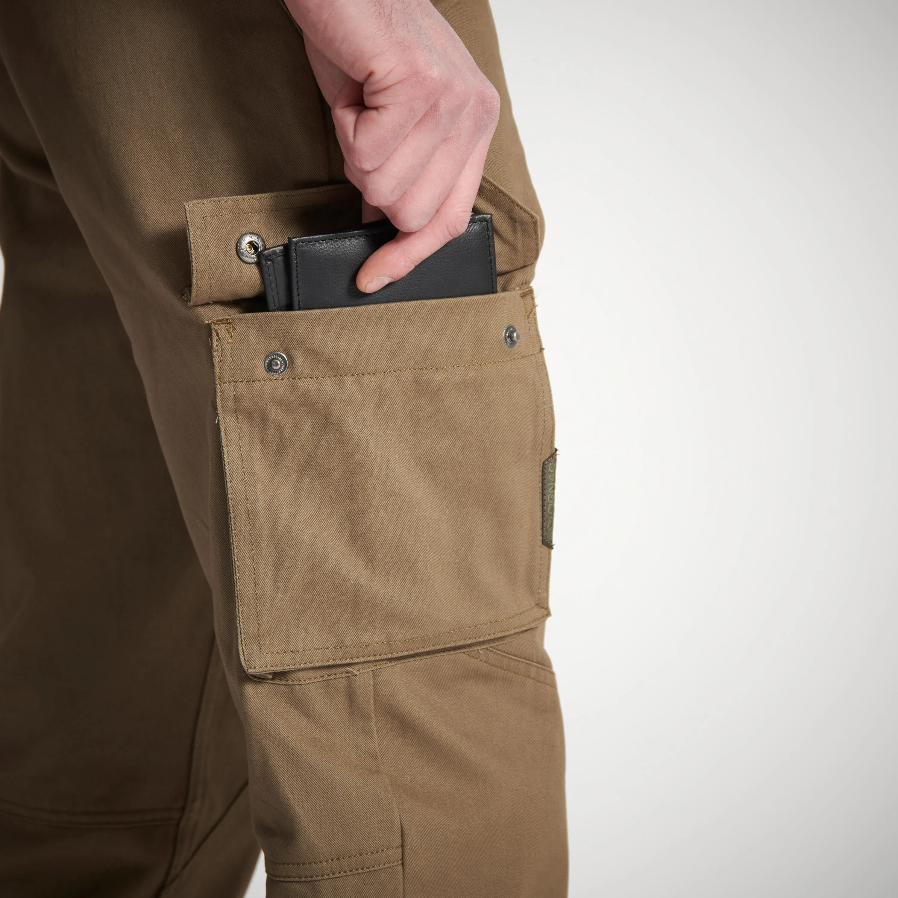 Hunting trousers 520 durable comfortable brown SOLOGNAC, coffee brown