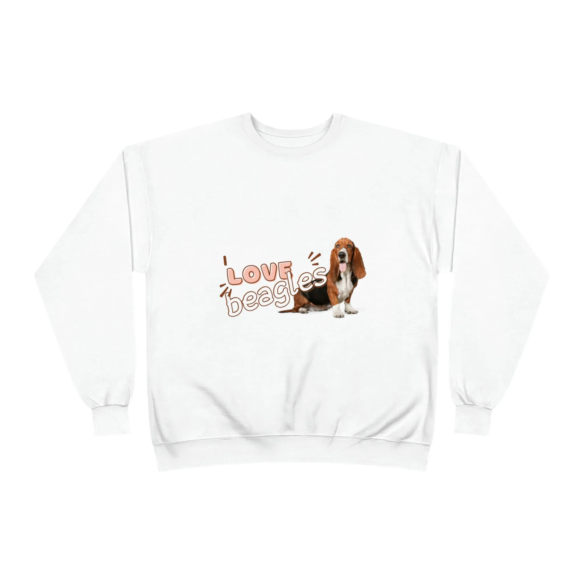 I love Beagles Dog POD Unisex EcoSmart® Crewneck Sweatshirt