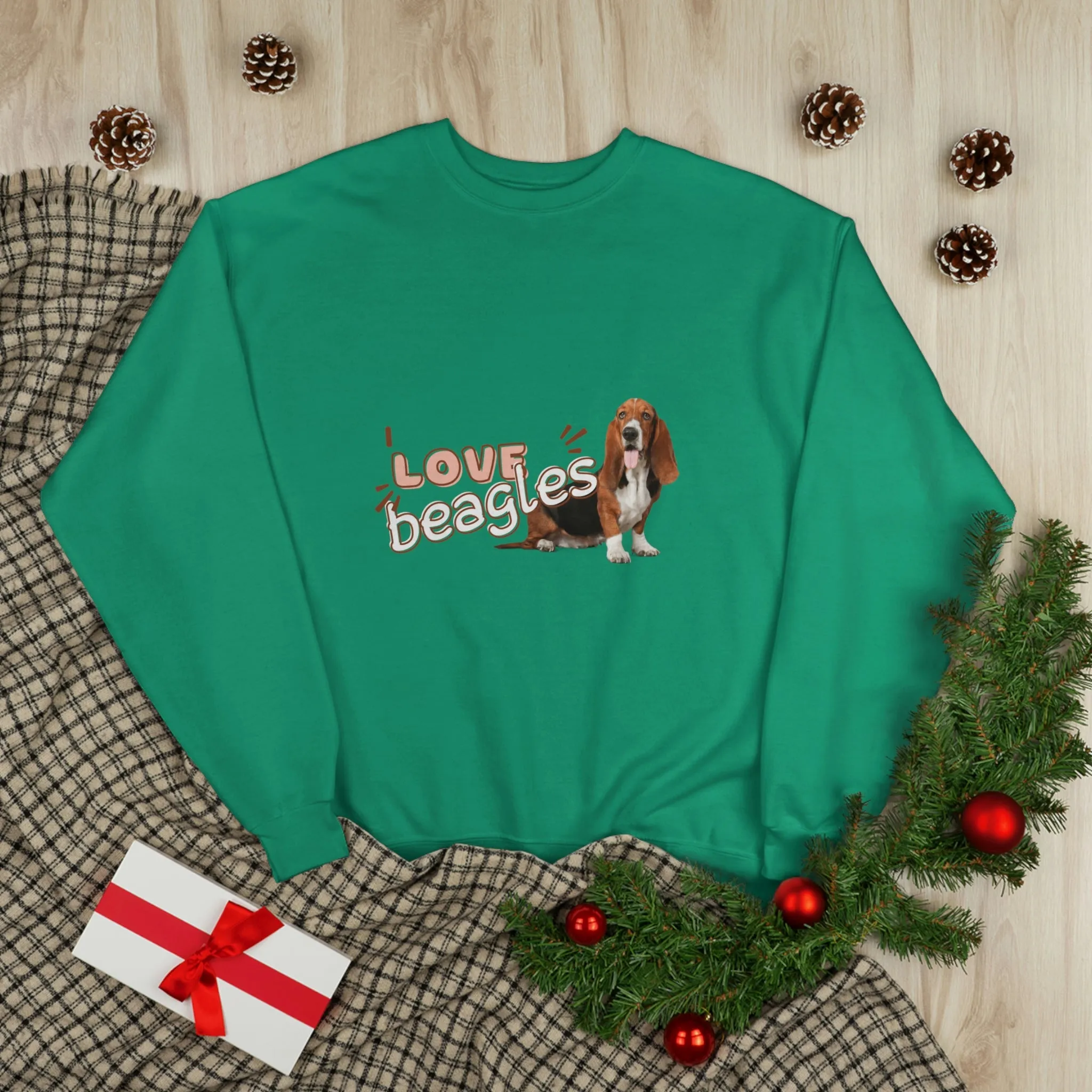 I love Beagles Dog POD Unisex EcoSmart® Crewneck Sweatshirt