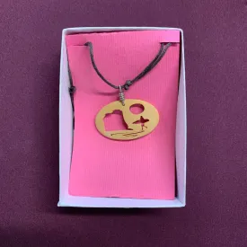 Jewellery - One Heart - Necklace - Coconut pendant