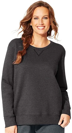 Just My Size Women's Plus-Size EcoSmart Sweatshirt with V-Notch