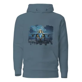 King Hooded Sweatshirt - Jet Plane Runway