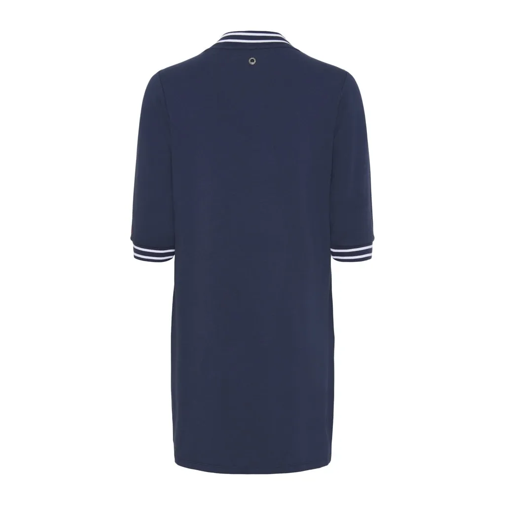 Lilja V-Neck Dress - SR Navy