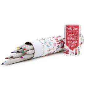 London Adventures Recycled Newspaper Colouring Pencils Set by Milly Green