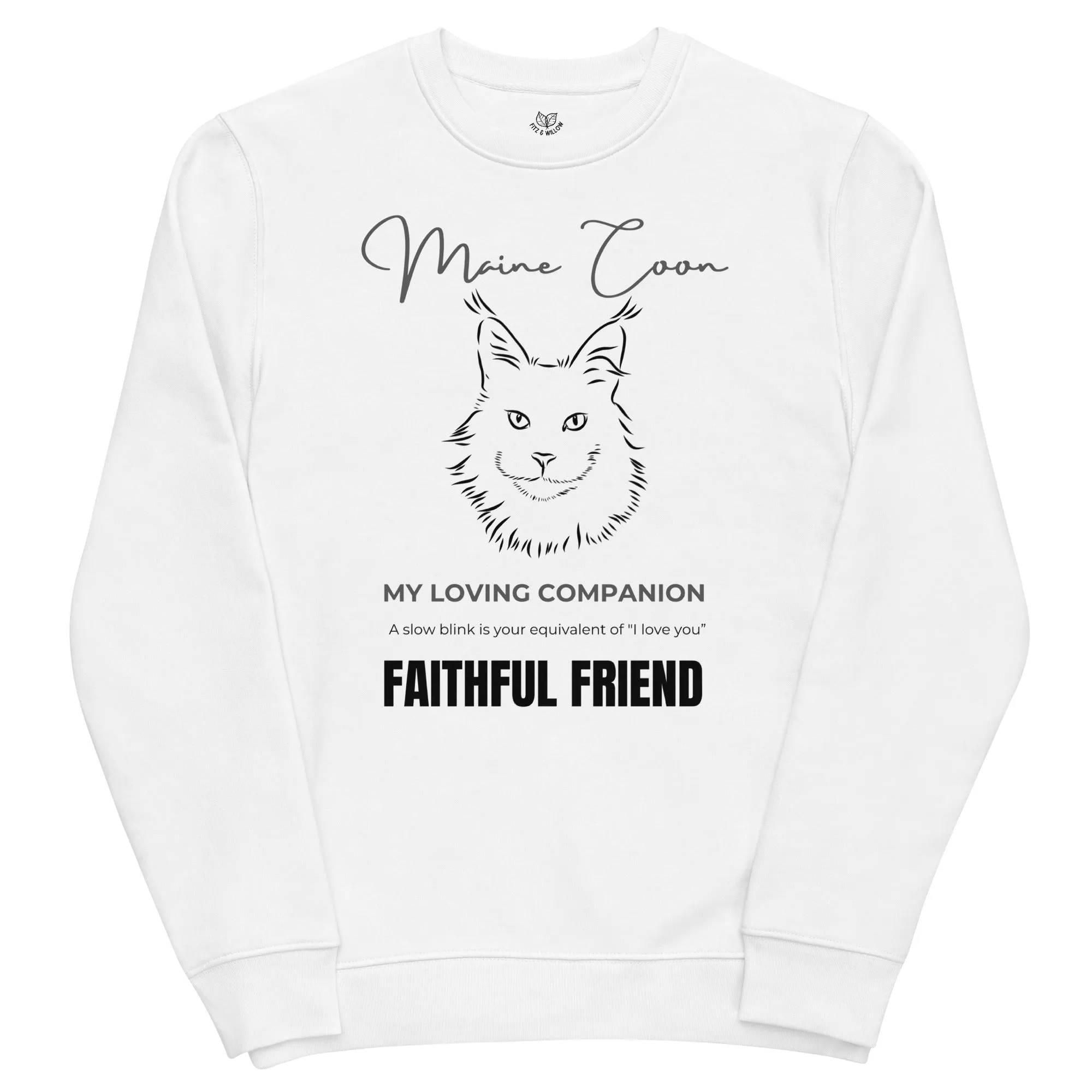 Maine Coon Print, unisex sweatshirt