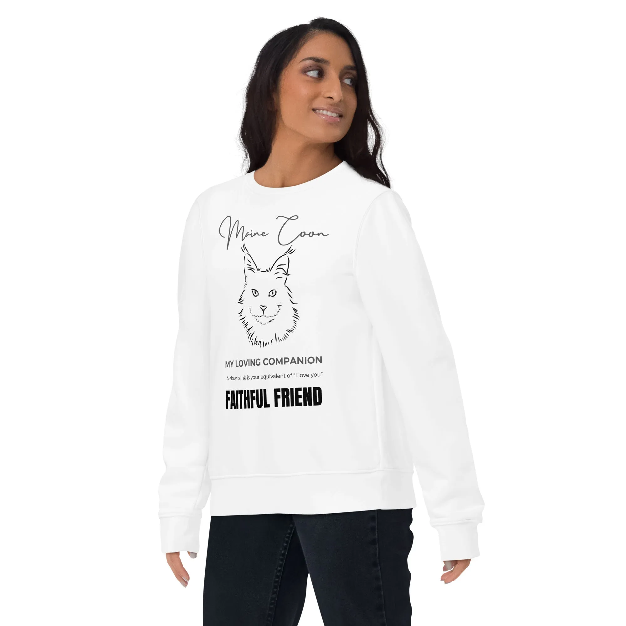 Maine Coon Print, unisex sweatshirt