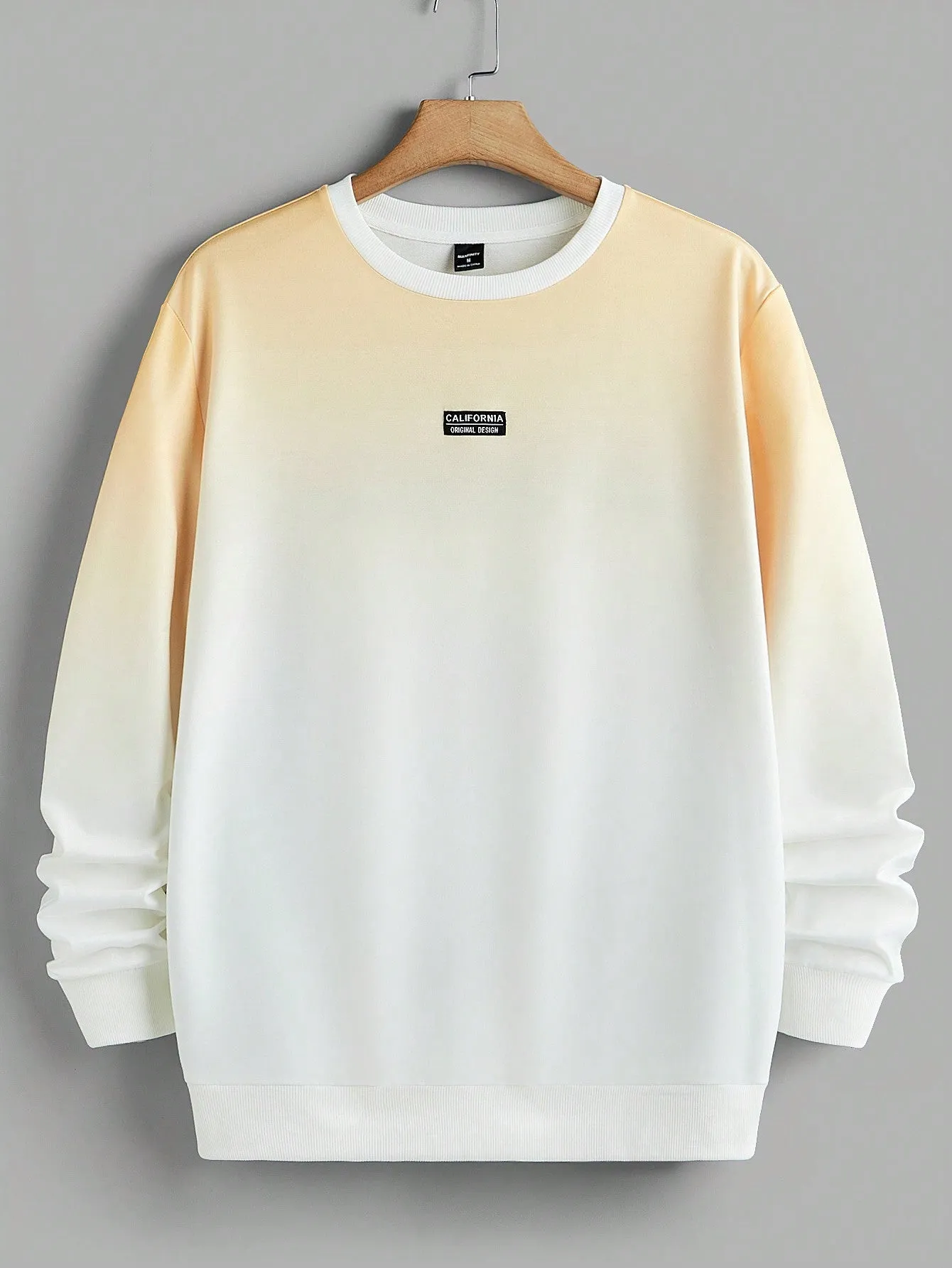 Manfinity Hypemode Men's Gradient Patched Detailed Knitted Casual Sweatshirt