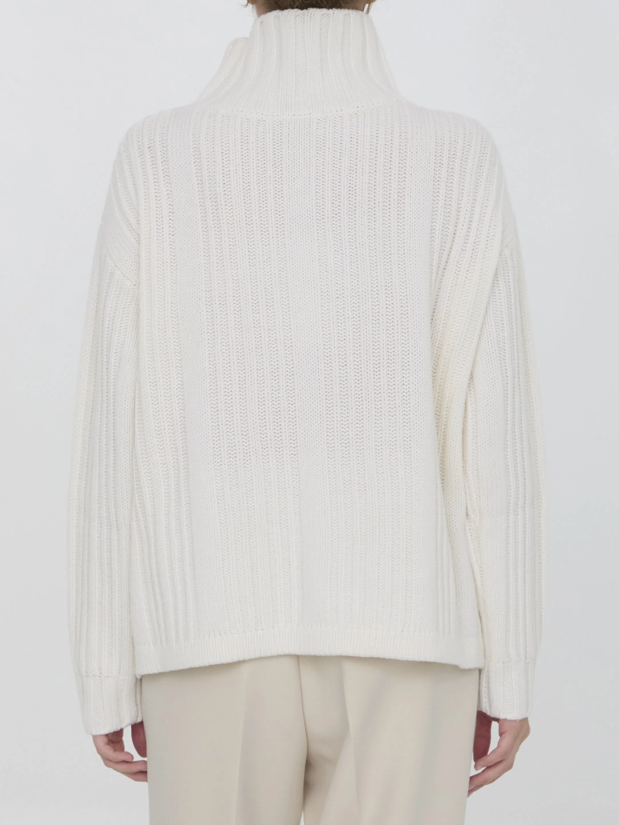 Max Mara Vitalba Wool-Cashmere Turtleneck Sweater