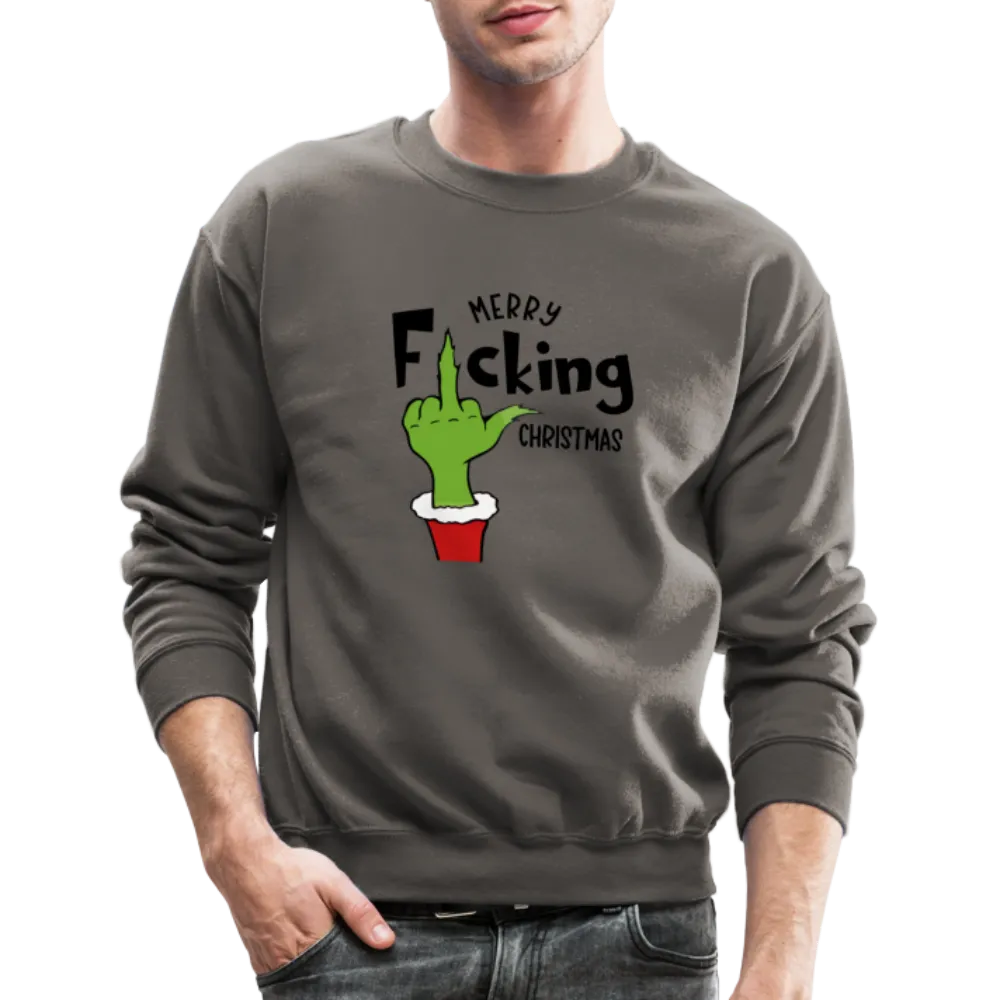 Merry F*cking Christmas Grumpy Middle Finger Sweatshirt