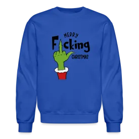 Merry F*cking Christmas Grumpy Middle Finger Sweatshirt