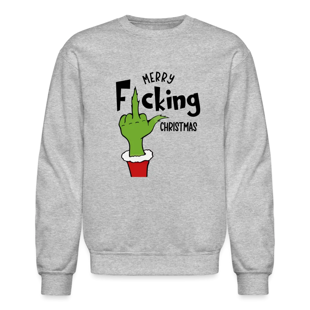 Merry F*cking Christmas Grumpy Middle Finger Sweatshirt