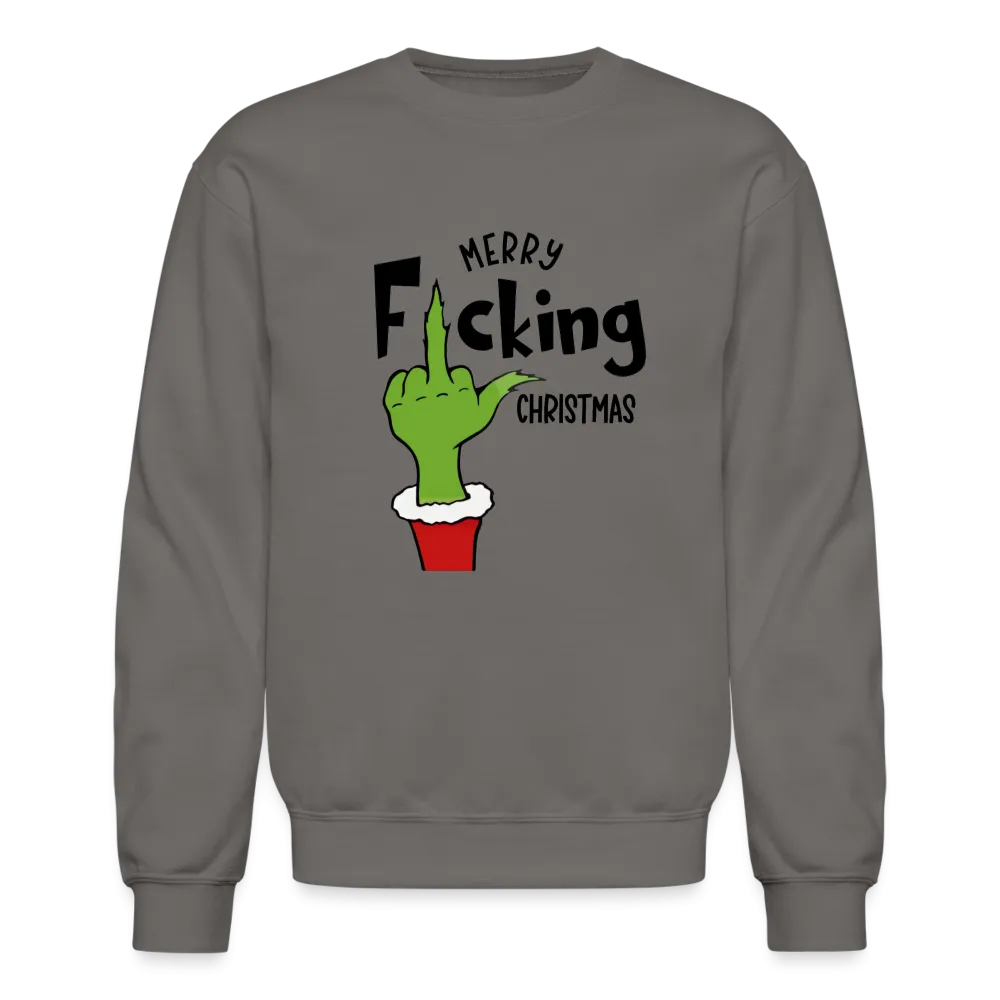 Merry F*cking Christmas Grumpy Middle Finger Sweatshirt