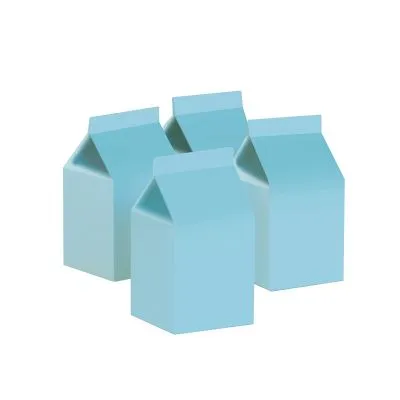 Milk Box/Party Favour Box Classic Pastel Blue - Pack of 10